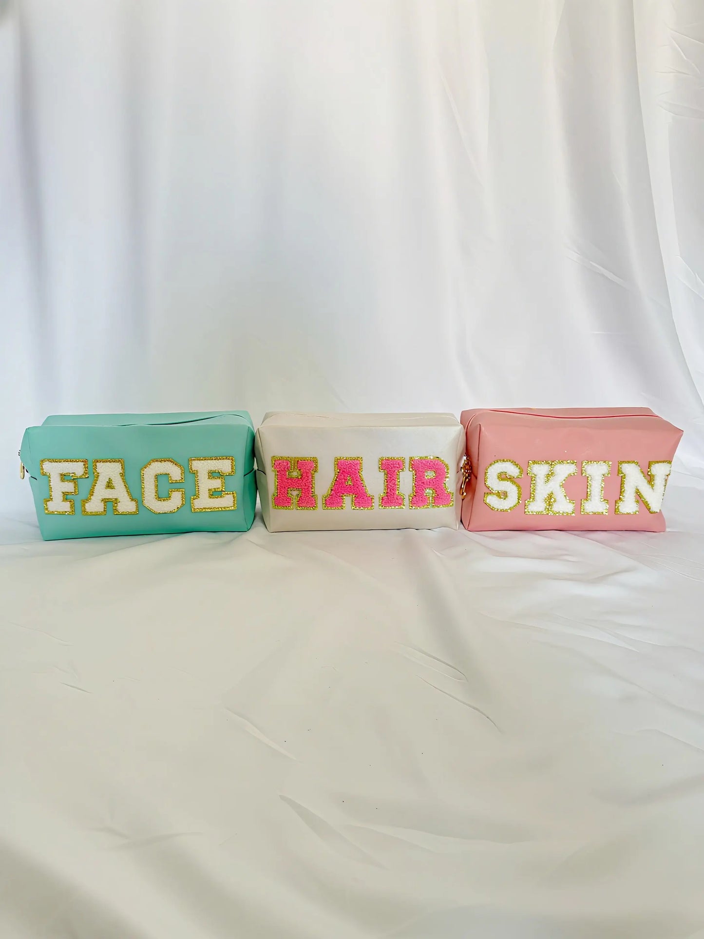 3 Pochettes Maquillage Pastel – Trousse de Toilette Organisatrice ARMINE'S STYLE HUB