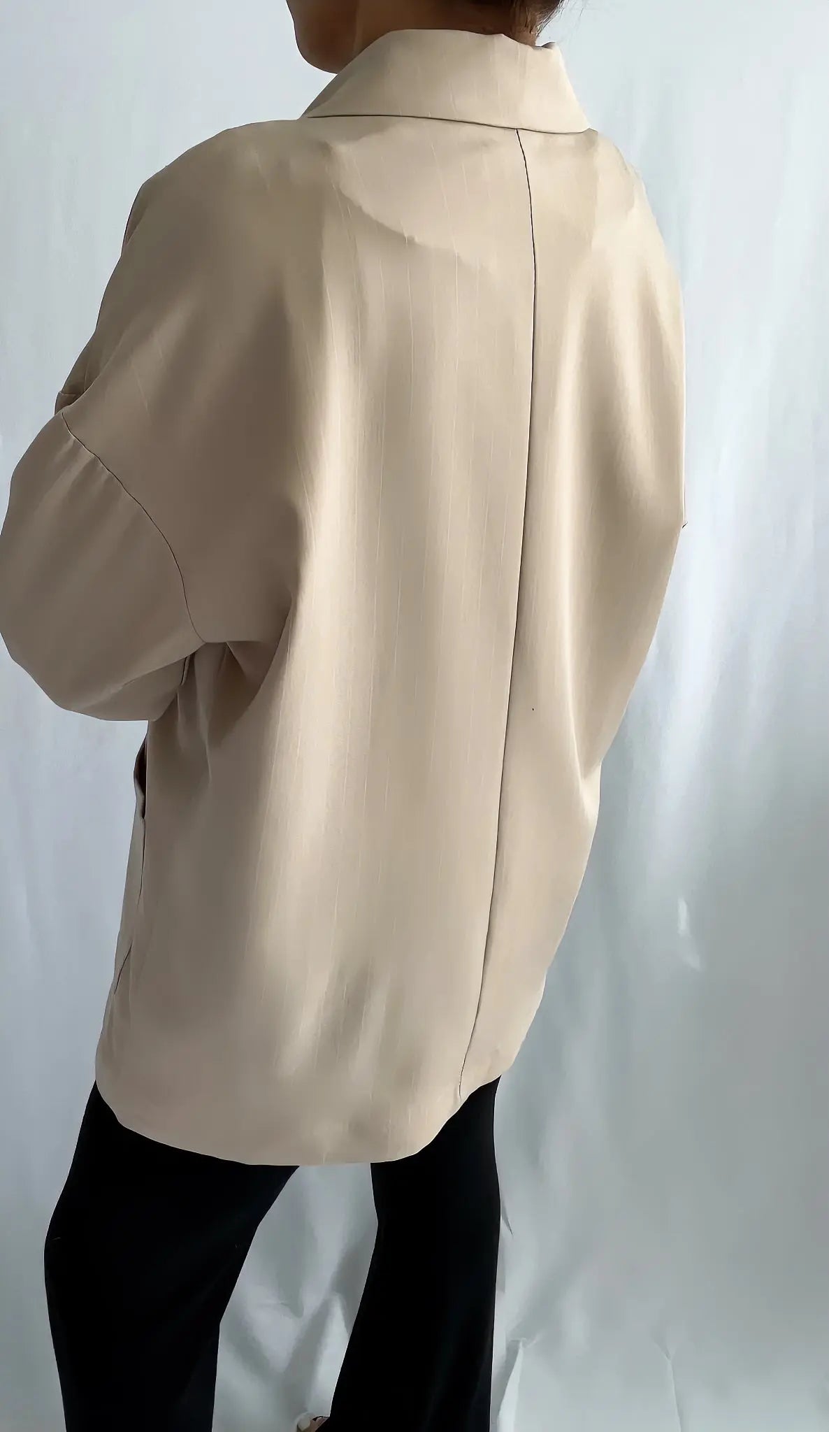 Veste oversize à rayures, style tendance et décontracté - ARMINE'S STYLE HUB