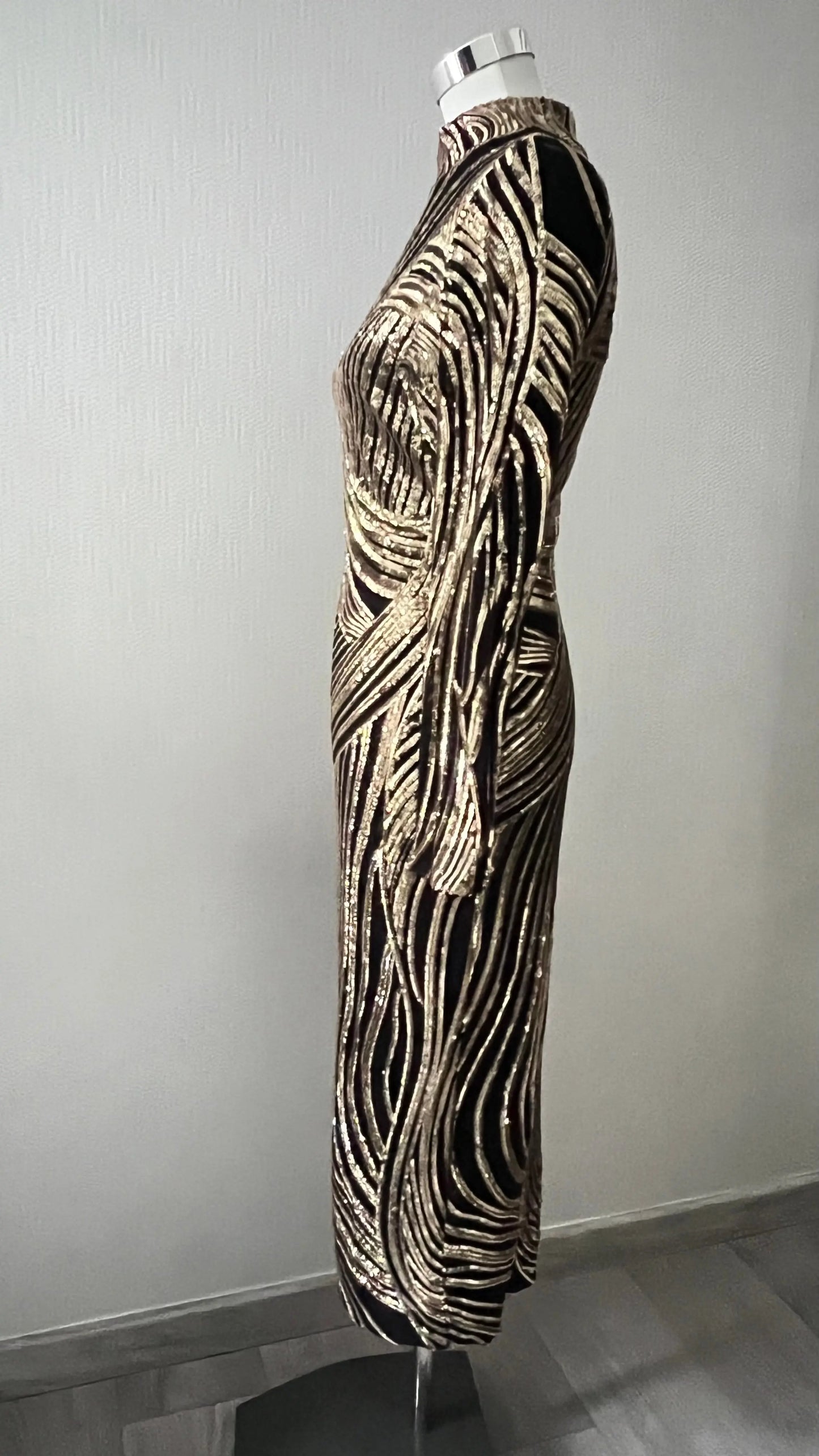 Robe de Soirée mi-longue Pailletée - ARMINE'S STYLE HUB