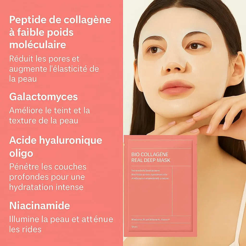 Masque Nuit Bio-Collagène – Soin Visage Anti-Âge Hydratant Intense ARMINE'S STYLE HUB