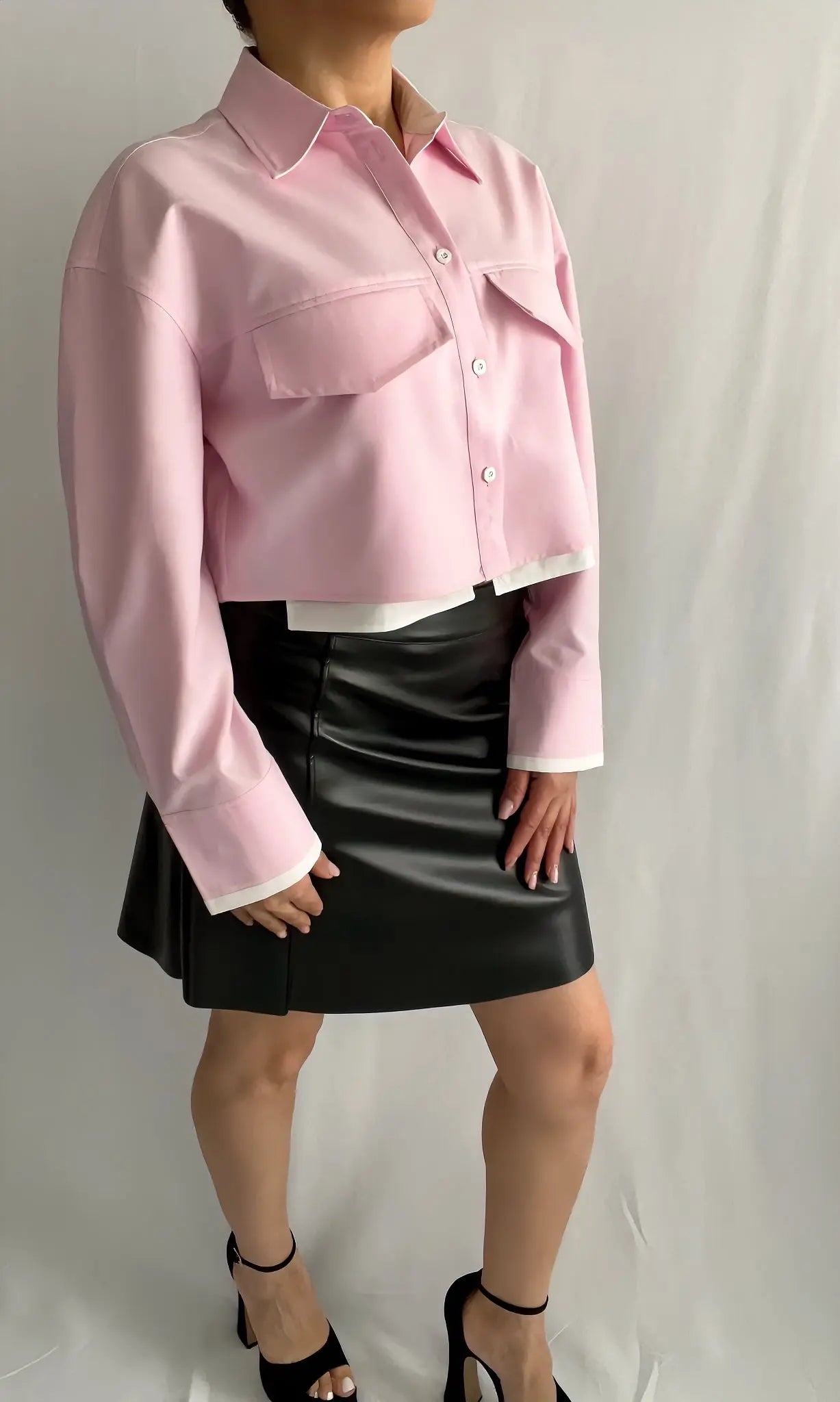 Chemise courte en popeline, élégante et légère - ARMINE'S STYLE HUB