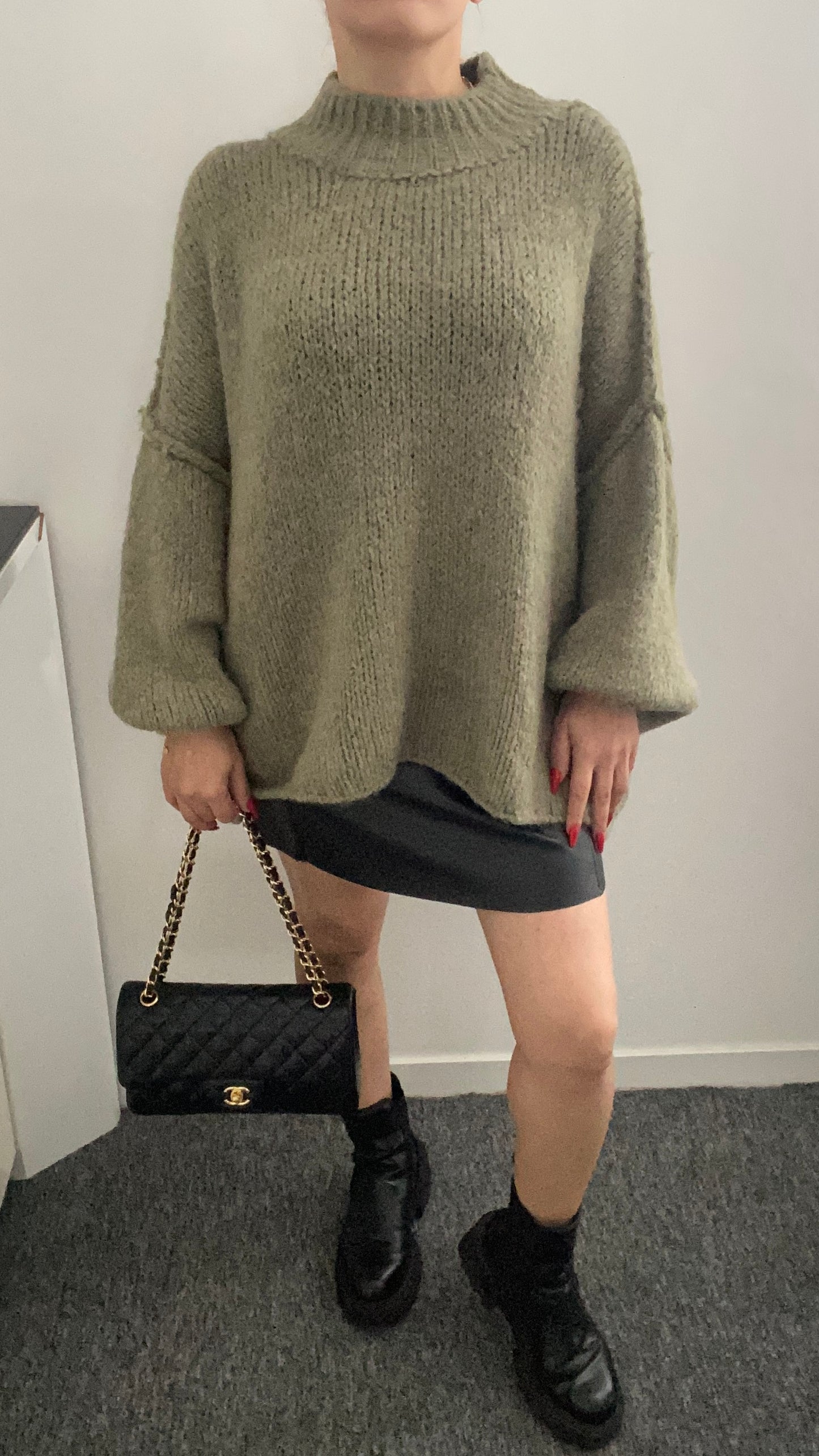 Pull large en tricot épais Leila - ARMINE'S STYLE HUB