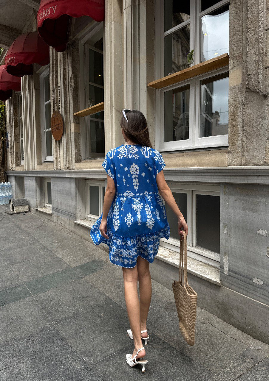 ROBE COURTE IMPRIMÉE - ARMINE'S STYLE HUB