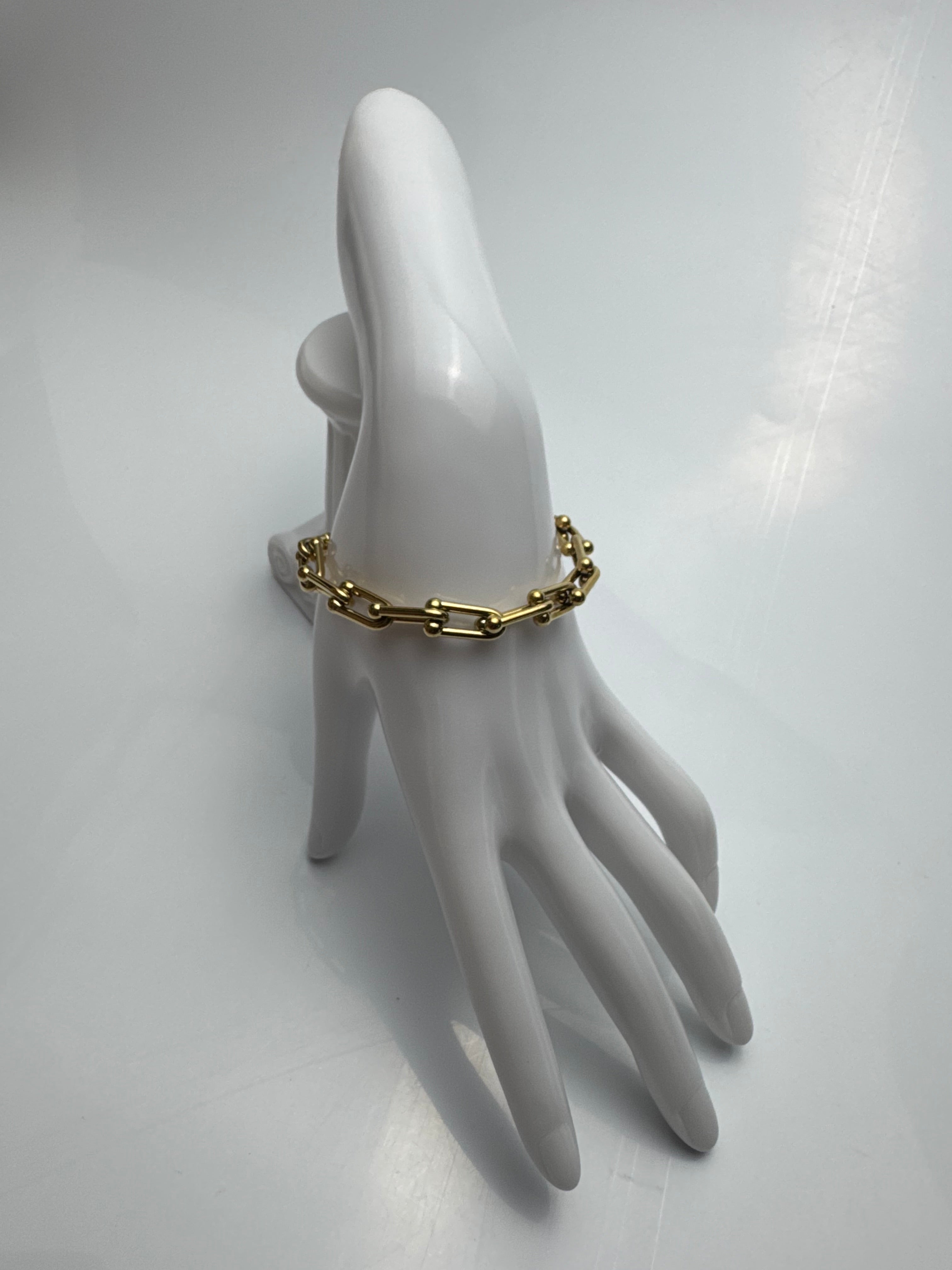 Bracelet Chaîne Épaisse en Acier Inoxydable