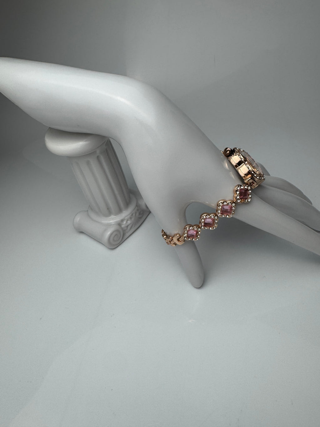 Montre Femme – Bracelet Trèfle, Pierre , Acier Inoxydable
