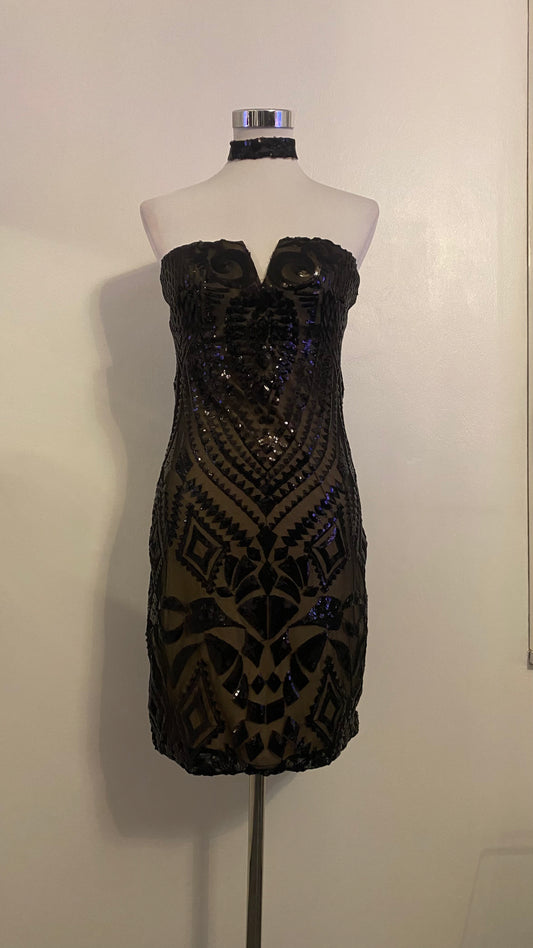 Robe bustier moulante à sequins - ARMINE'S STYLE HUB