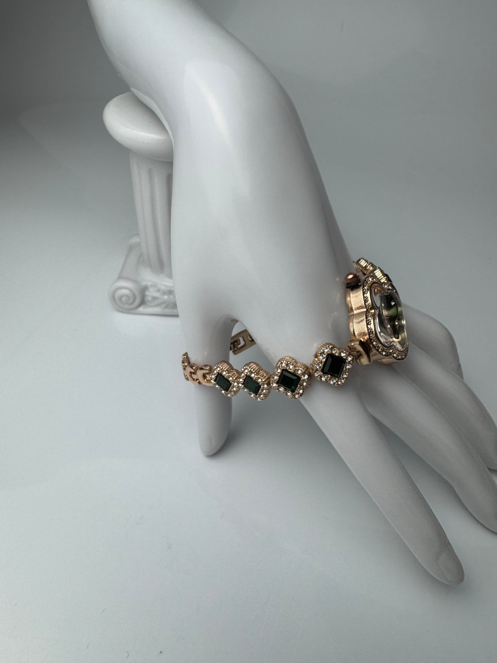 Montre Femme – Bracelet Trèfle, Pierre , Acier Inoxydable