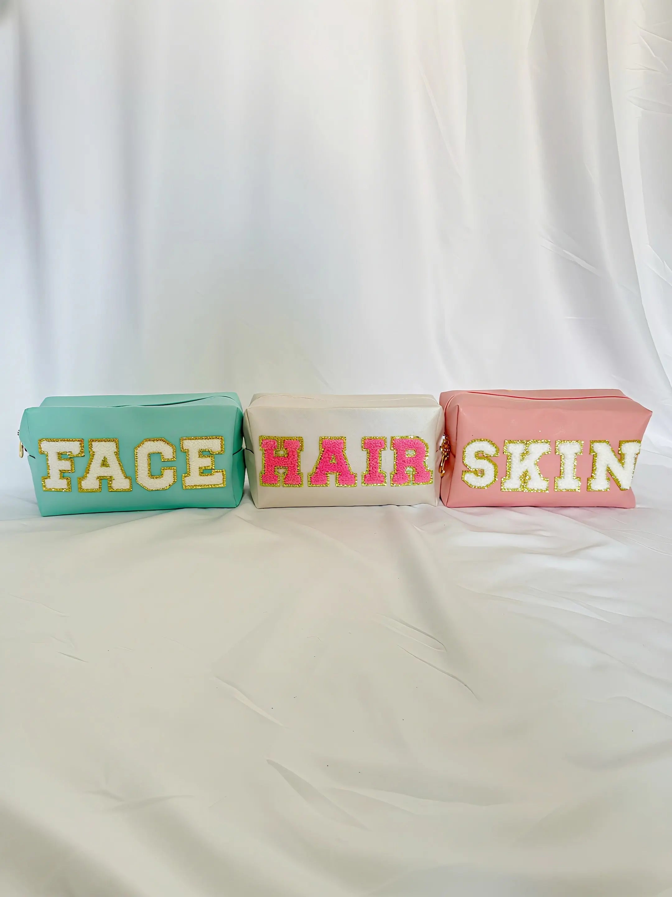 3 Pochettes Maquillage Pastel – Trousse de Toilette Organisatrice ARMINE'S STYLE HUB