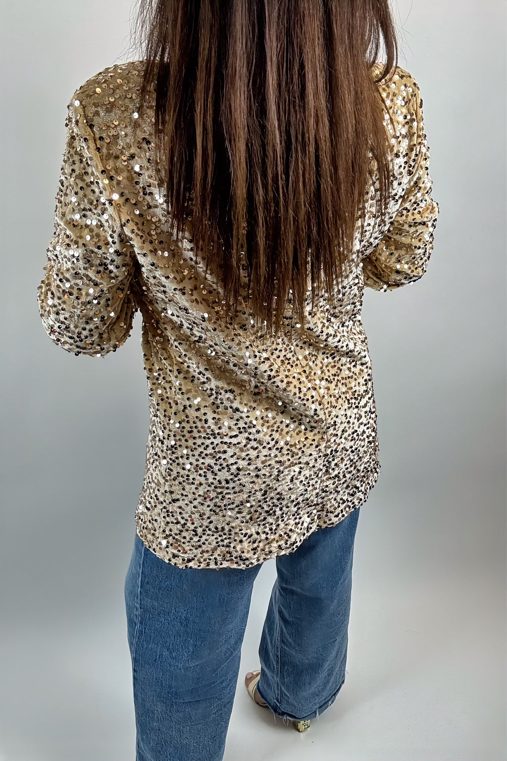 Blazer à Paillettes Élégant – Veste Tendance et Brillante pour un Look Chic et Festif