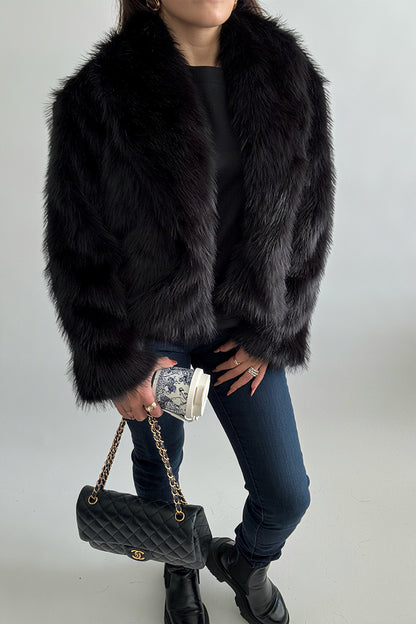 Manteau Veste Élégant en Fausse Fourrure Femme – Chic et Confort pour Hiver et Automne