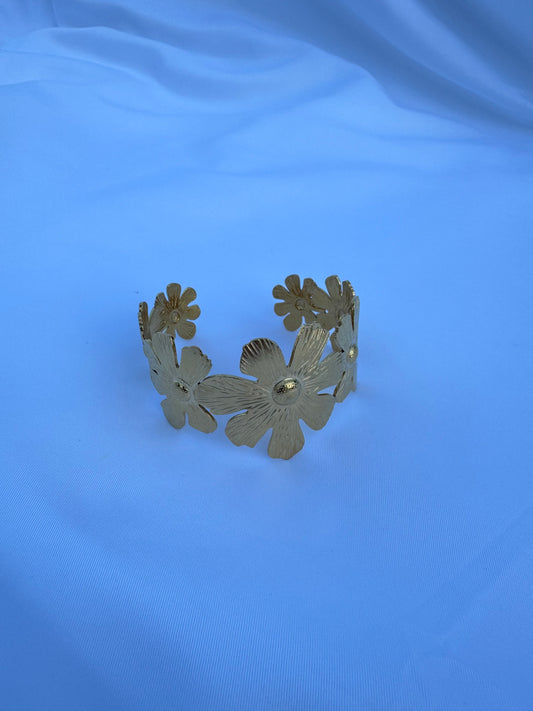 Bracelet Fleuri en Acier Inoxydable