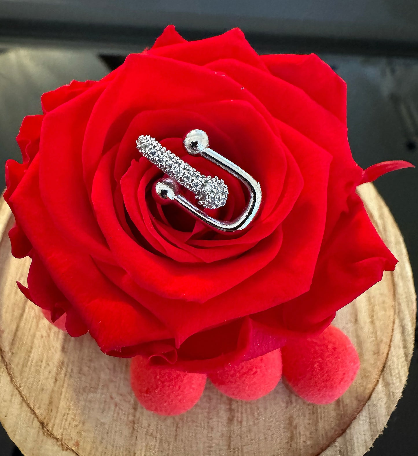Bague strasse réglable, couleur argent - ARMINE'S STYLE HUB