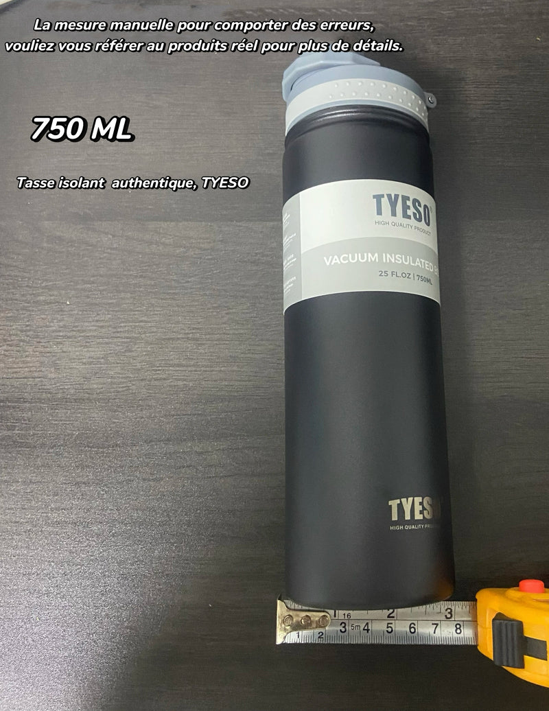 Gourde Isotherme Tyeso 750ml en Acier Inoxydable - ARMINE'S STYLE HUB