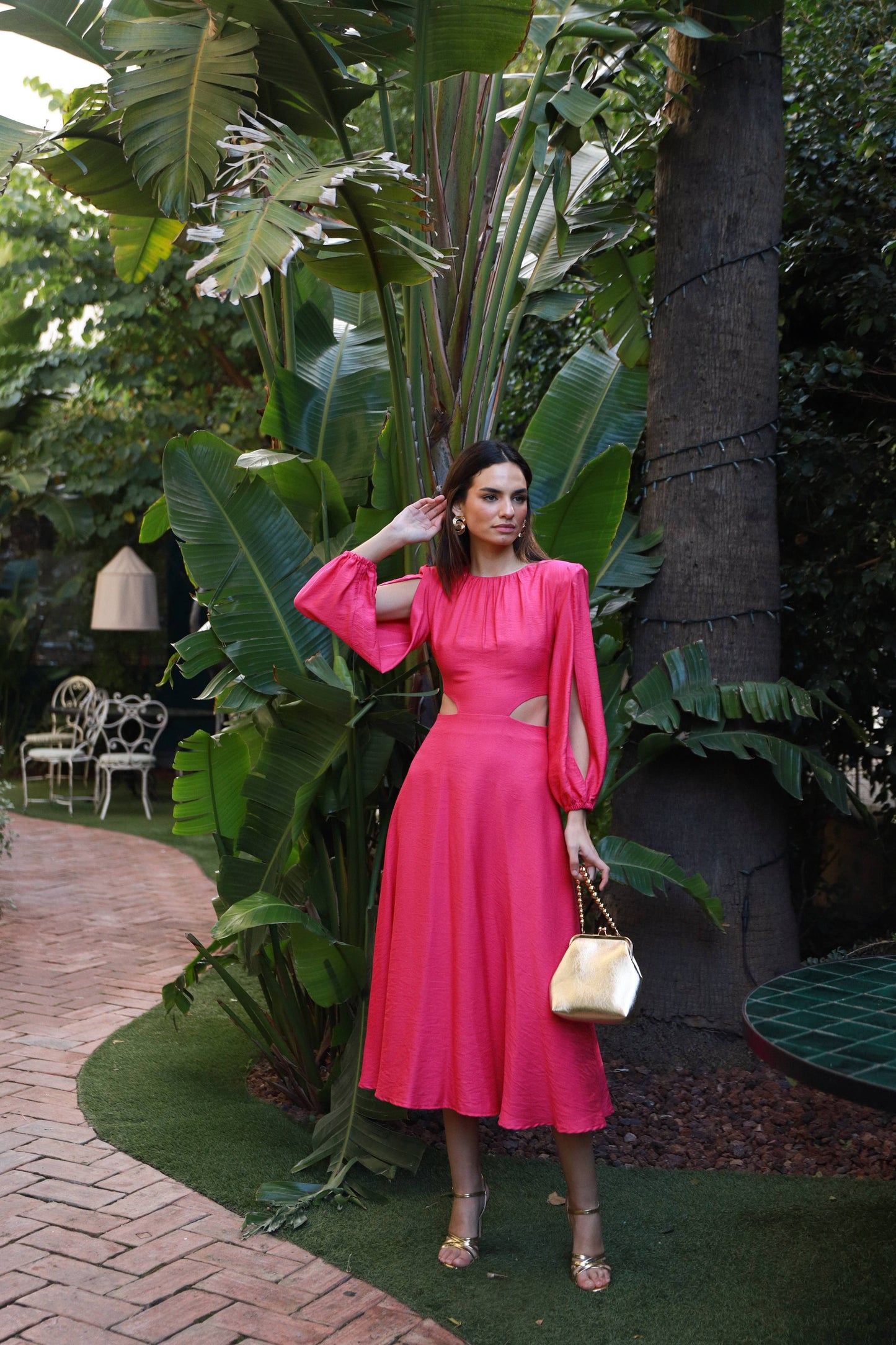 Robe Fany cut out ouverture - Soirée 2025