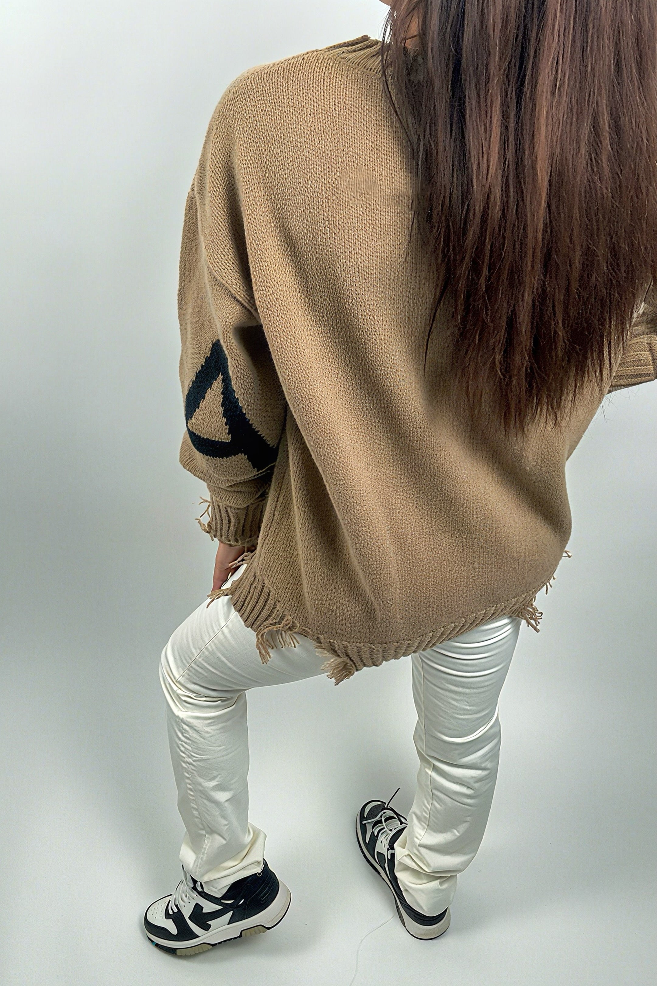 Pull-over femme hiver à lettres