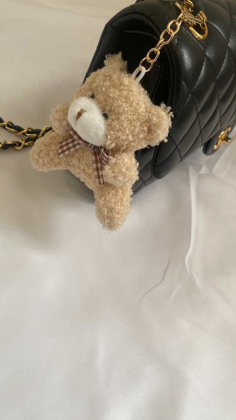 Porte-clé ourson en peluche