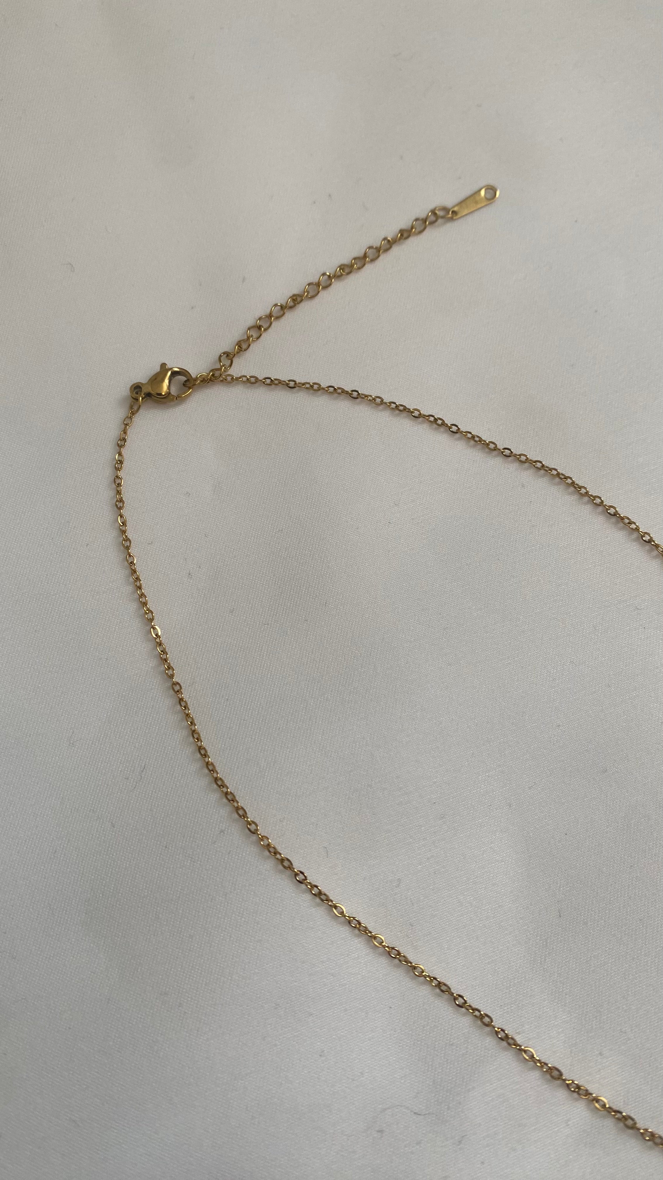 Collier  pendentif acier inoxydable strass zirconium - ARMINE'S STYLE HUB