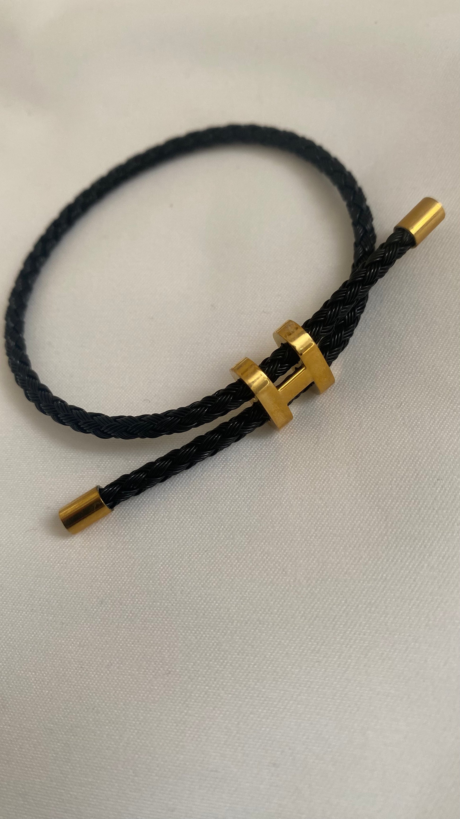 bracelet ajustable en acier inoxydable - ARMINE'S STYLE HUB