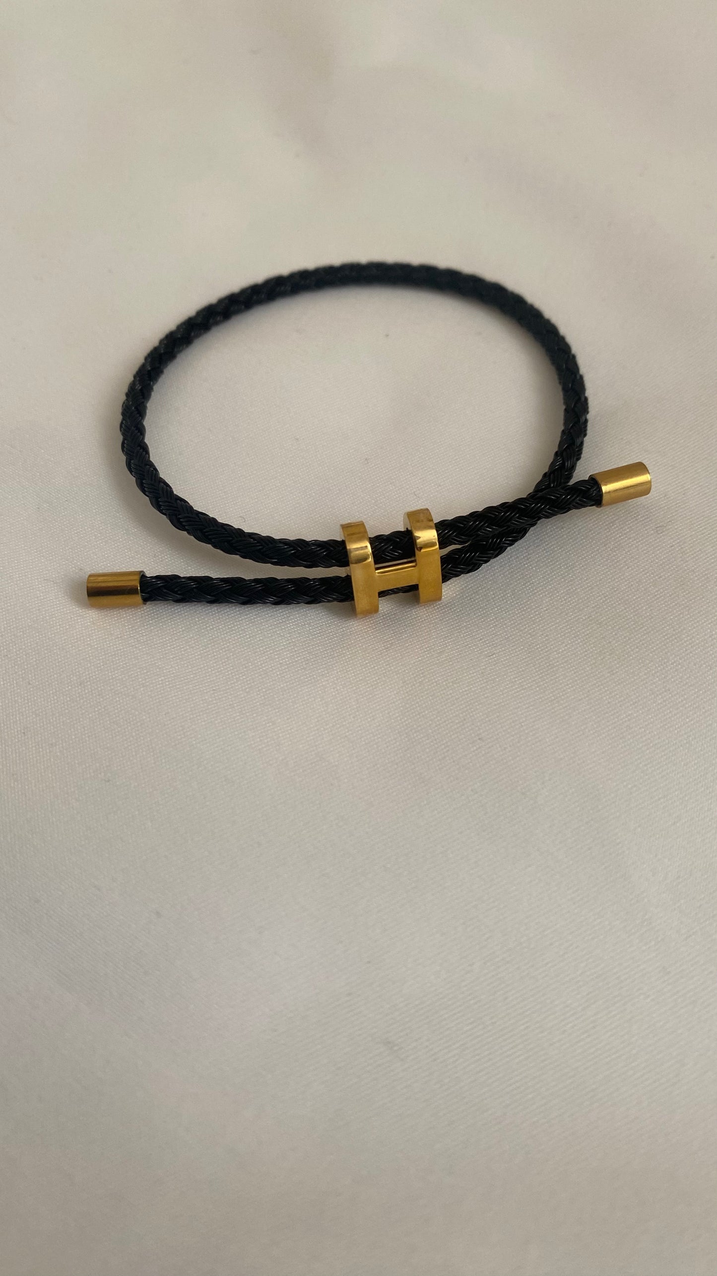 bracelet ajustable en acier inoxydable - ARMINE'S STYLE HUB