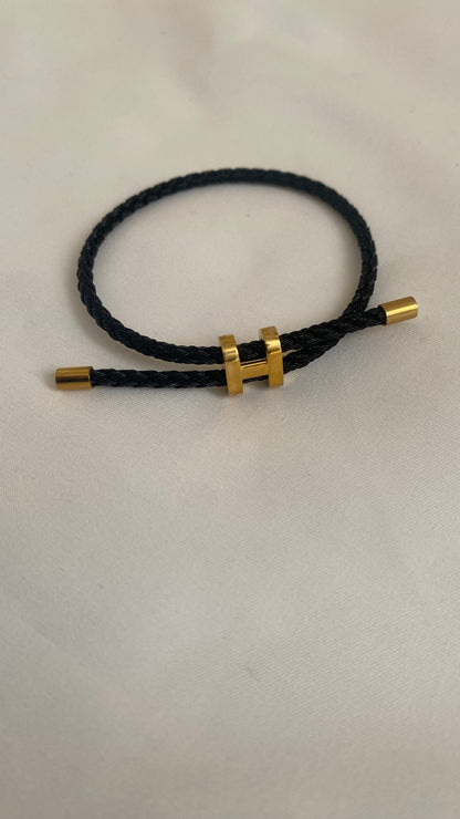 bracelet ajustable en acier inoxydable - ARMINE'S STYLE HUB