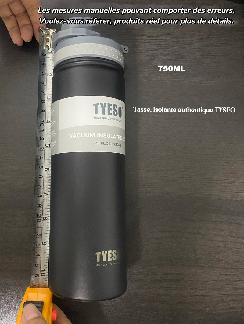 Gourde Isotherme Tyeso 750ml en Acier Inoxydable - ARMINE'S STYLE HUB