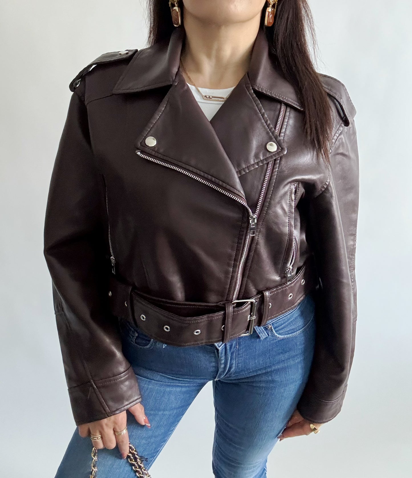 Veste femme marron
