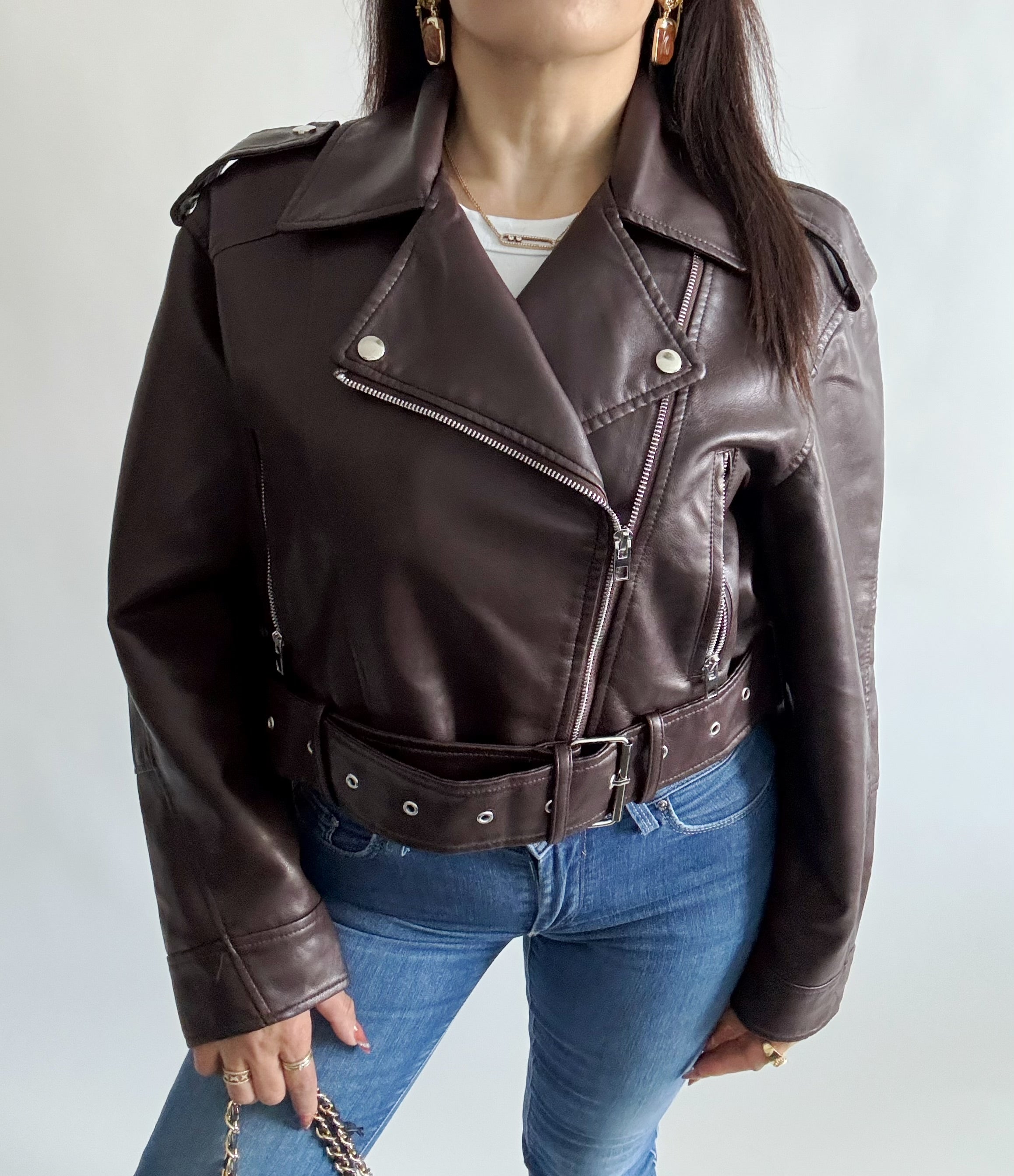 Veste femme marron