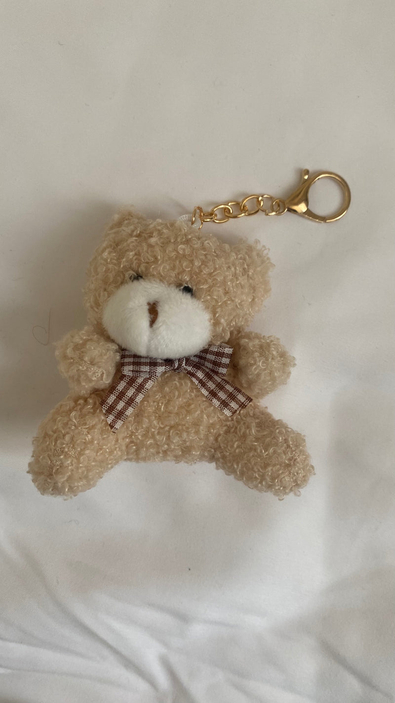 Porte-clé ourson en peluche