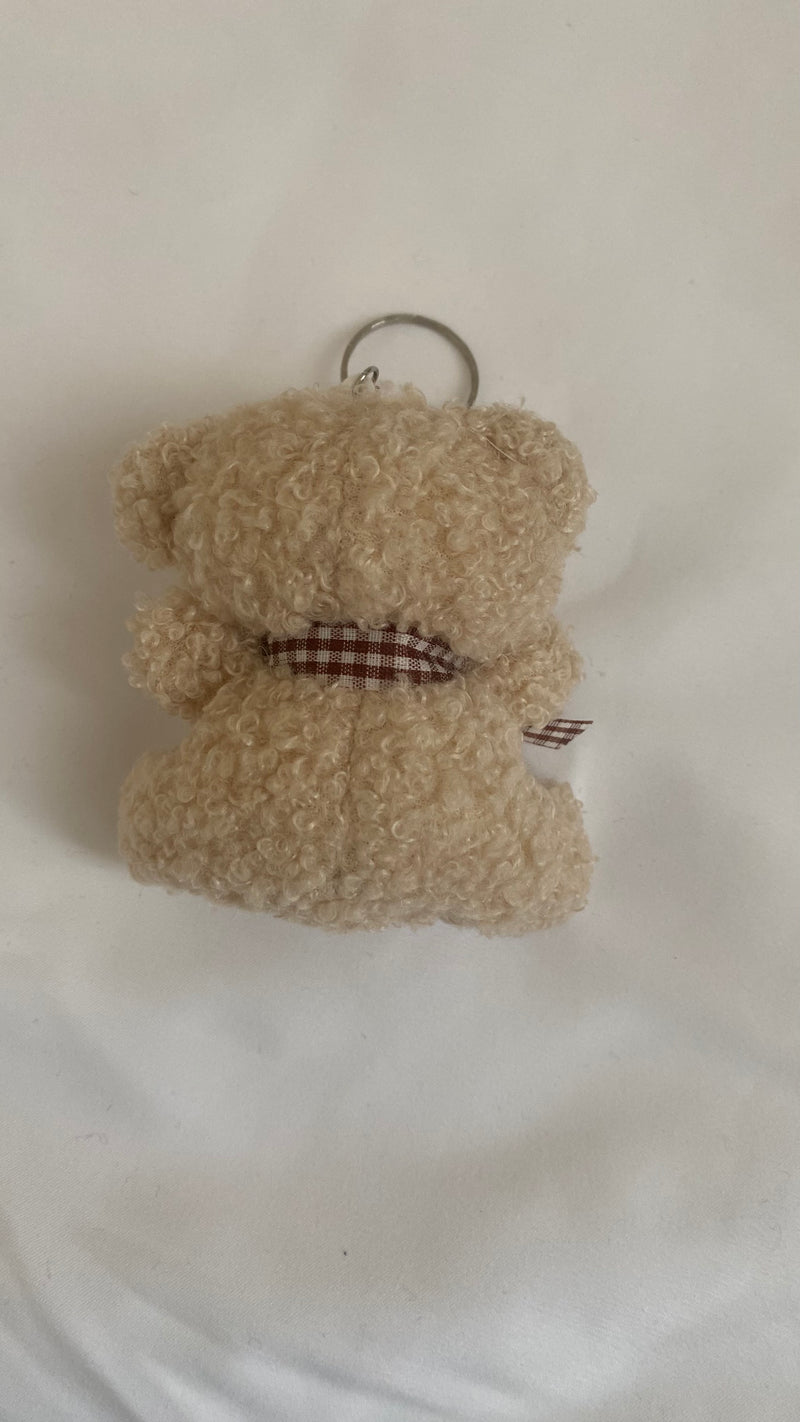 Porte-clé ourson en peluche