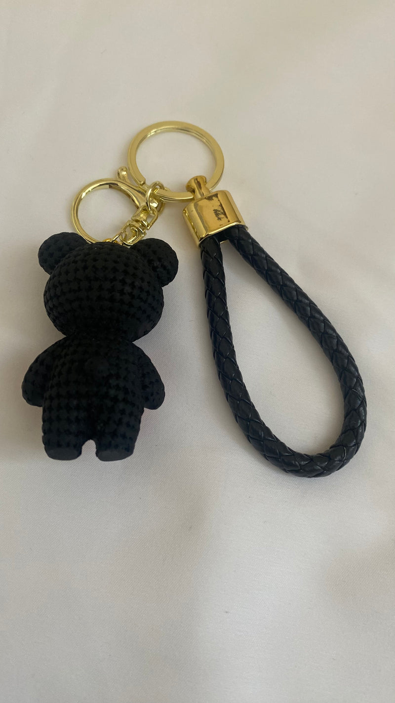 Porte-clé nounours en cœur