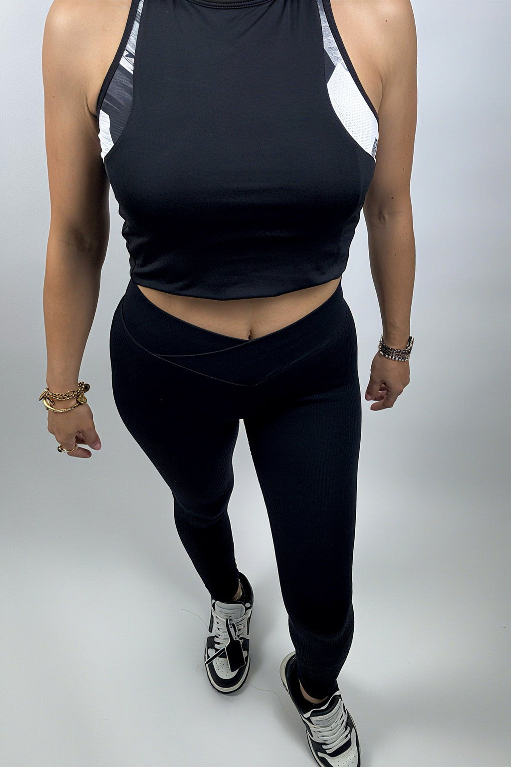 Legging sport yoga sans couture femme – Taille haute, contrôle du ventre et effet liftant