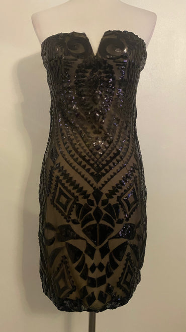 Robe bustier moulante à sequins - ARMINE'S STYLE HUB