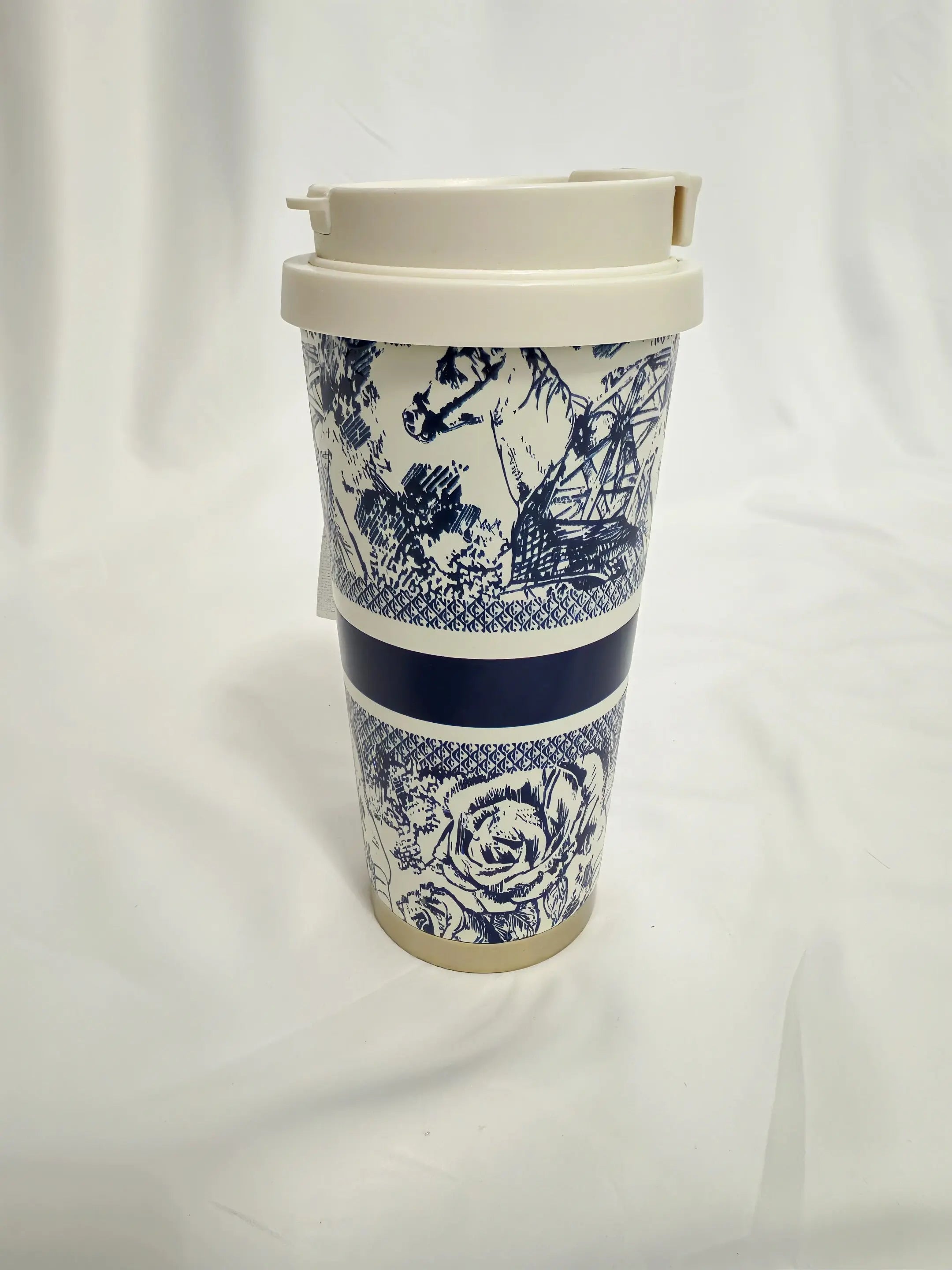 Thermos Isolé 530ml à Motifs Floraux – Acier Inoxydable 316, Paille & Couvercle | Boissons Chaudes ou Froides ARMINE'S STYLE HUB
