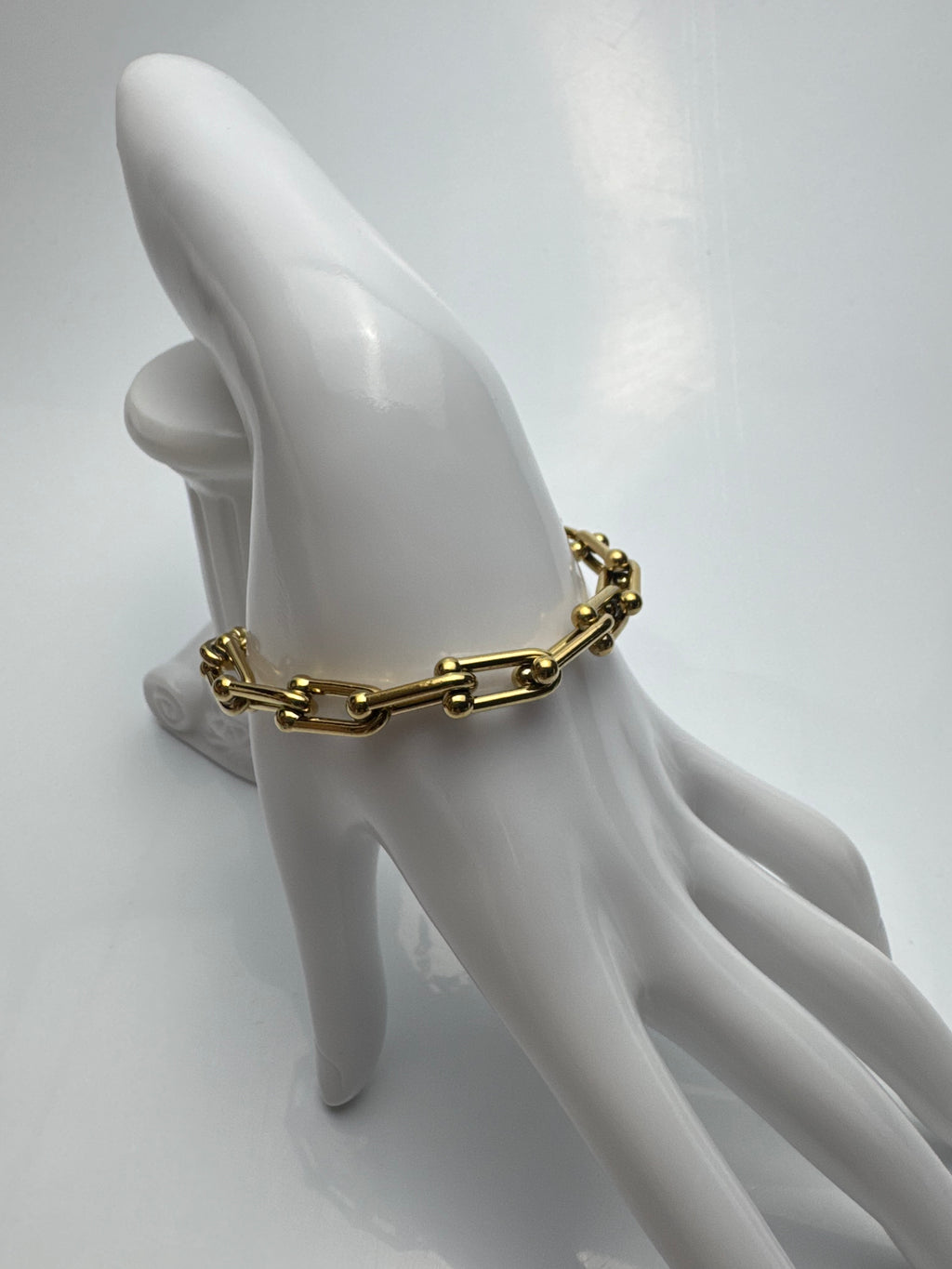 Bracelet Chaîne Épaisse en Acier Inoxydable