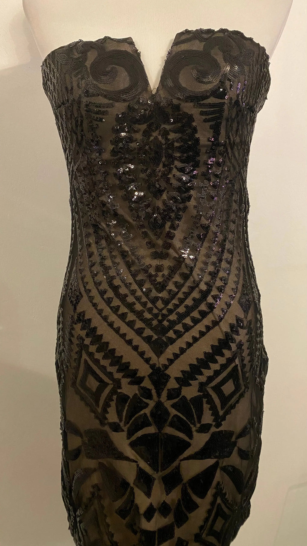 Robe bustier moulante à sequins - ARMINE'S STYLE HUB