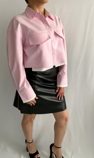 Chemise courte en popeline, élégante et légère - ARMINE'S STYLE HUB