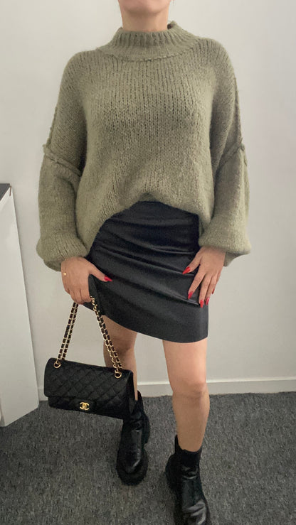 Pull large en tricot épais Leila - ARMINE'S STYLE HUB