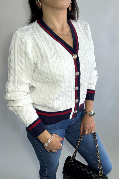 Gilet en Maille à Boutons