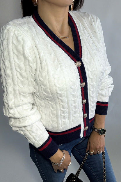 Gilet en Maille à Boutons