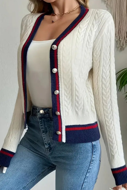 Gilet en Maille à Boutons