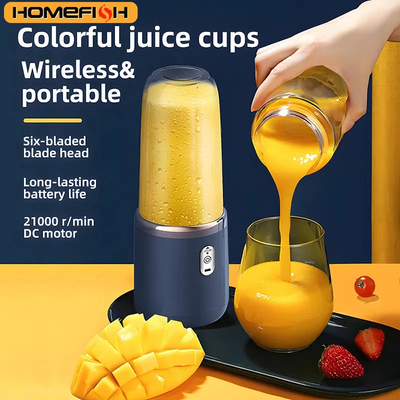 Blender Électrique Portable 400ml avec Chargement USB pour Jus de Fruits - ARMINE'S STYLE HUB