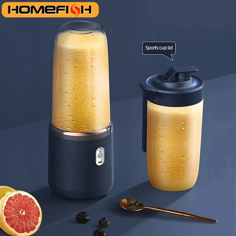 Blender Électrique Portable 400ml avec Chargement USB pour Jus de Fruits - ARMINE'S STYLE HUB