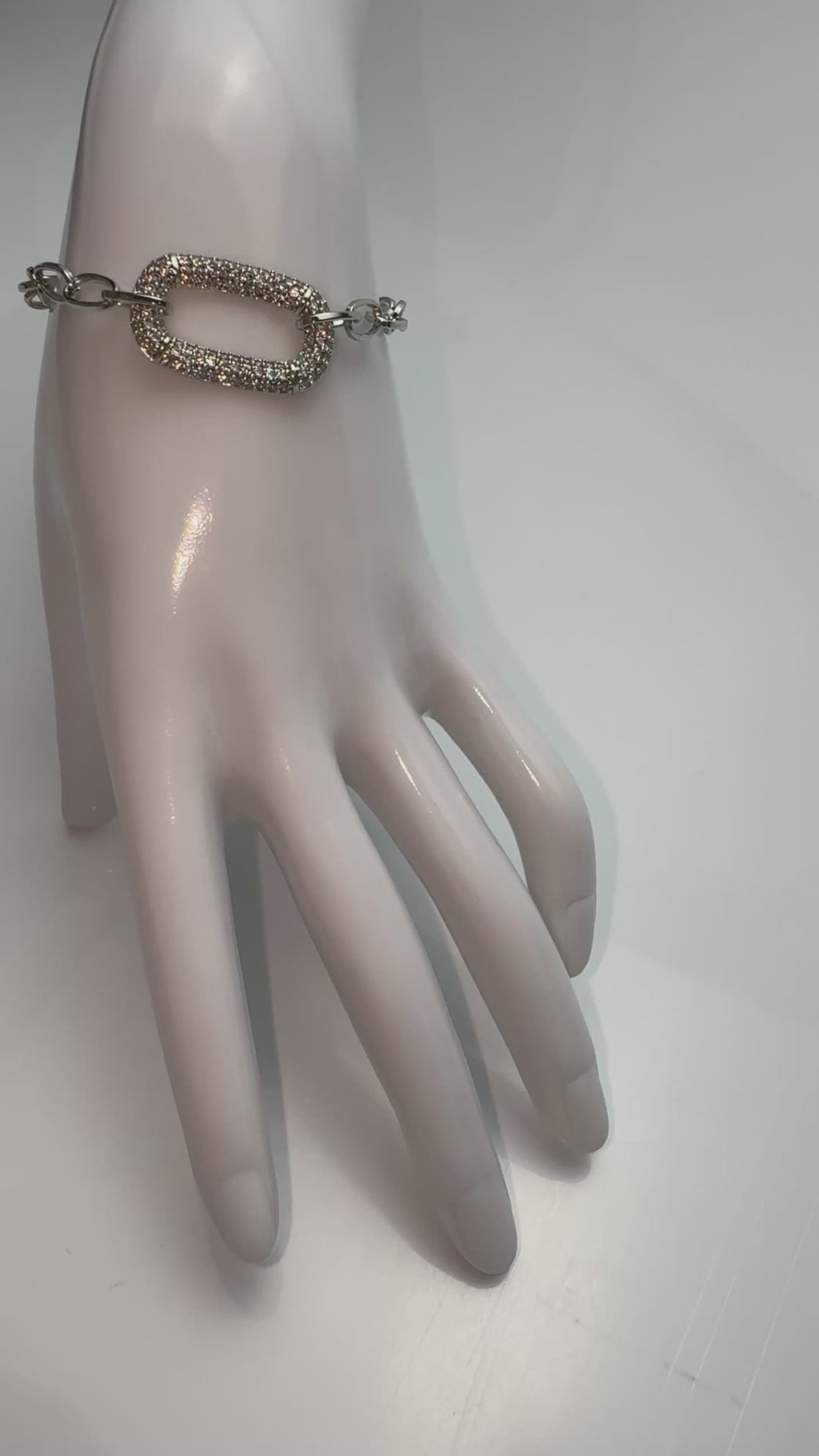 Bracelet argent Strass Zirconium