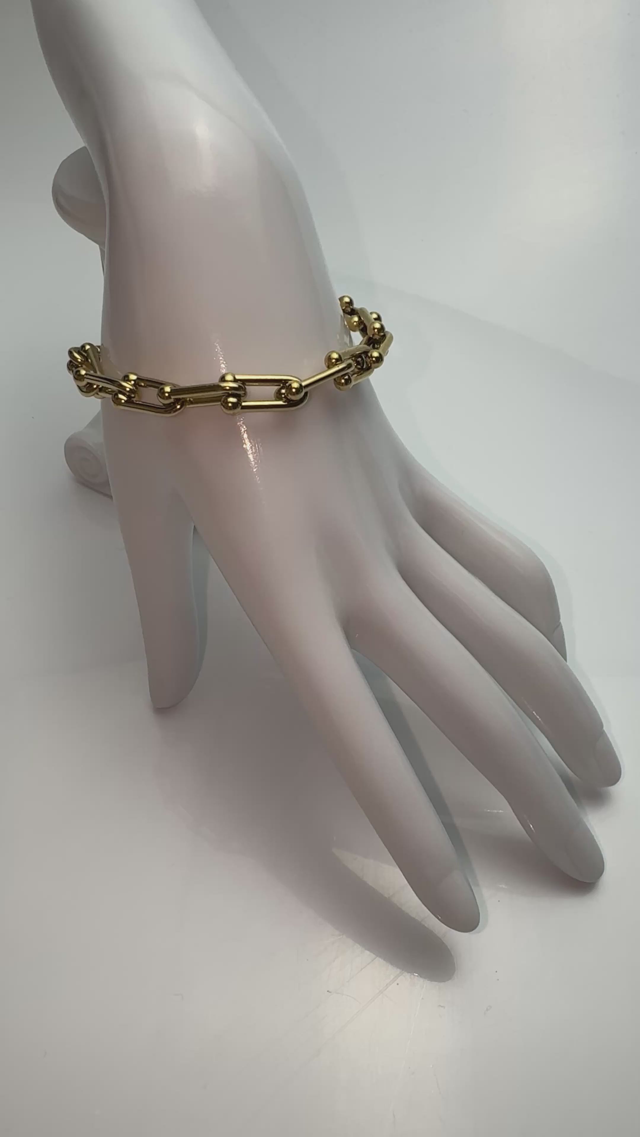 Bracelet Chaîne Épaisse en Acier Inoxydable